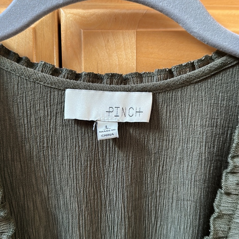 PINCH Green Ruffle Dress - Picture 3 of 7